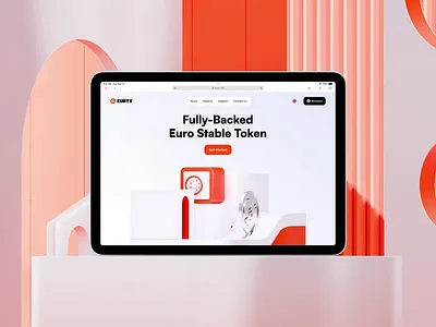 EURTX - Token emission platform 3d animation bank blender coin crypto cryptocurrency finance fintech token ui wallet web3