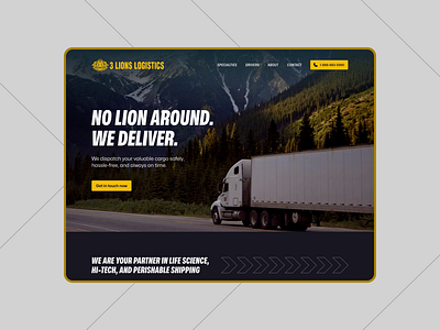 3 Lions — Logistics Website Redesign animation design development digital products graphic design lading page landing logistics marketing website motion graphics redesign responsive site transport web ui ui design web design webflow design website design z1