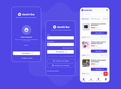 Dealtribe best deals branding mobile app ui ux