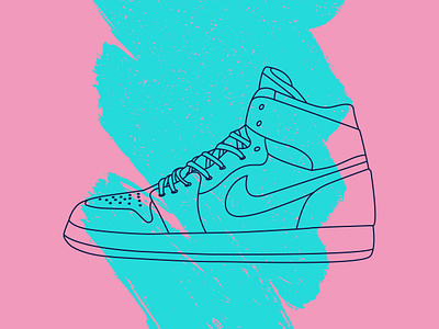 Air Jordan 1 - Freebie!!! free freebie illustration jordan minimal shoes sneakers