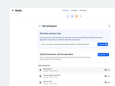 Stratis UI - Dashboard Minimal app cards clean dash dashboard design details figma kit input interface list management minimal product project simple ui ui design ux ux design
