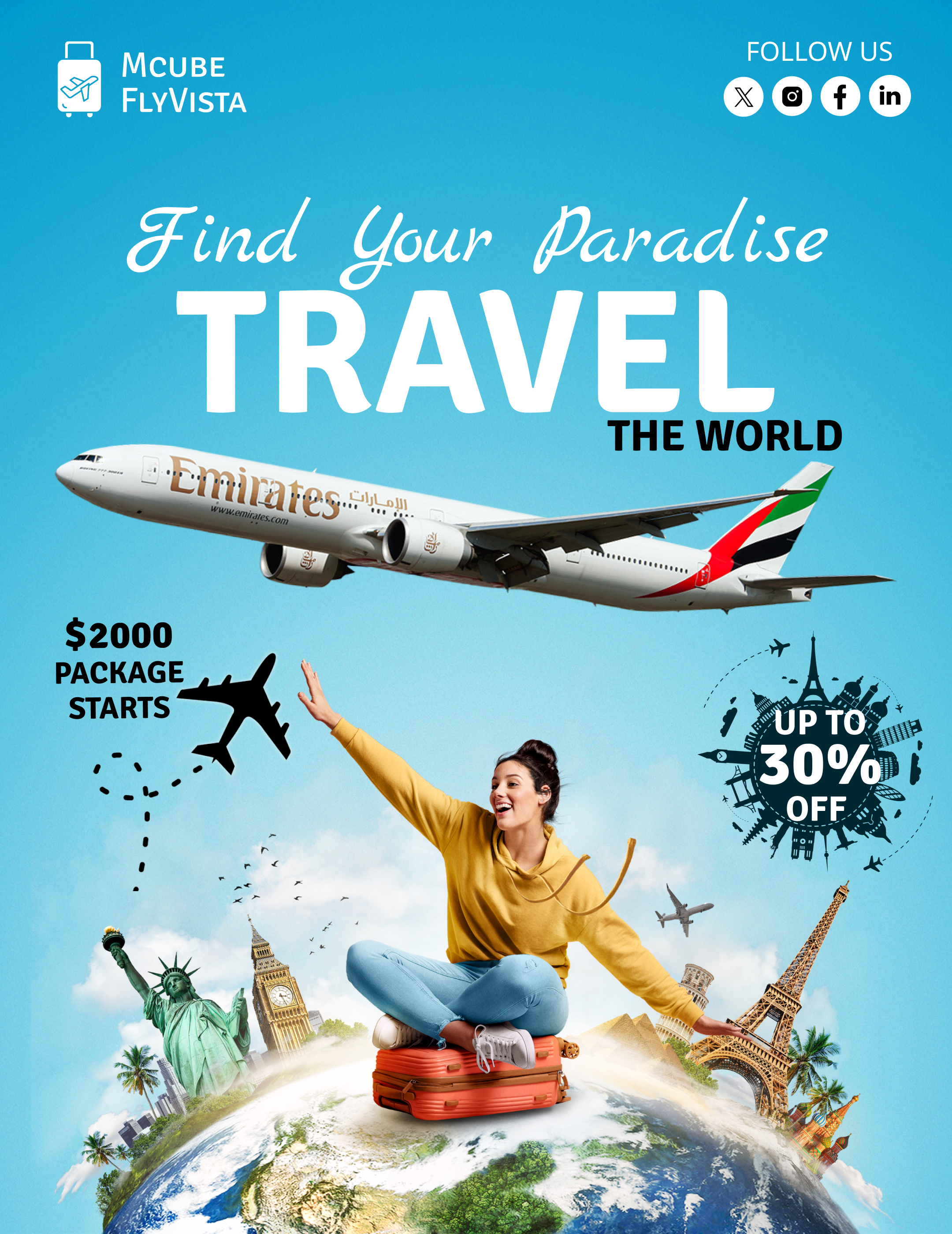 Travel – Adventure & Tourism Poster Design 3d animation branding design figma graphic design illustration logo ui wanderlust marketing design website