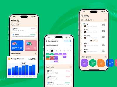 Mobile Web App Design for Academic Tracking Platform design design studio graphic design illustration interface ui user experience ux web web design website