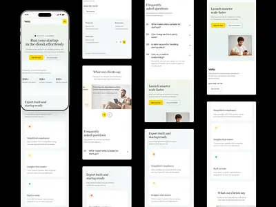 Startup Cloud Platform Landing Page ai design landing page mobile responsive saas saas landing page ui web web design webdesign website