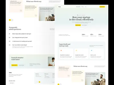 Startup Cloud Platform Landing Page ai ai landing page design landing page saas saas landing page ui web web design webdesign website