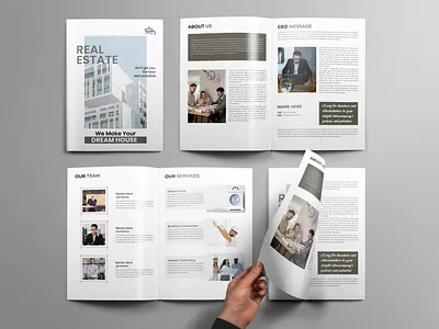 Real Estate Company Profile/Magazine / Brochure Design catalogue product catalog