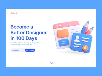 Redesign Daily UI Landing Page #DailyUI 100 design ui ui design uiux uiux design user interface