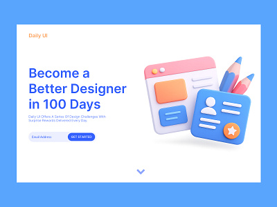 Redesign Daily UI Landing Page #DailyUI 100 design ui ui design uiux uiux design user interface