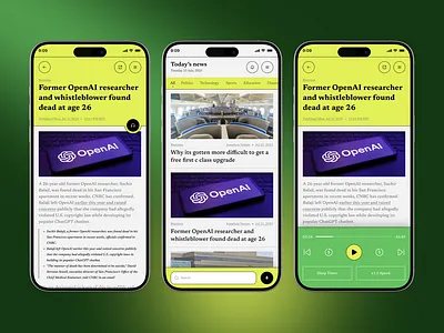 News Portal Mobile App Concept app design entertainment new latest news mobile app news news app news app ui news feed news portal news reader newsletter newspaper