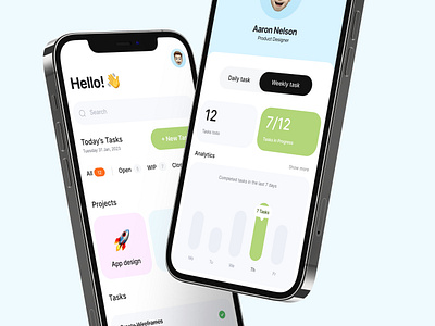 Personal Task management app account analytics app figma goals list manage management manager minimal personal product profile task tasks todo user user interface ux