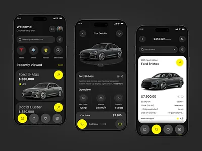 Car Buy & Sell Mobile App app app design booking car car app car booking car buying car mobile app car sell car store design ios mobile app product design saas smart car ui uiux uiux design vehicle