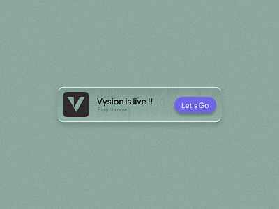 Vysion motion design adobe after effects after effects animation graphic design jitter jitter.video motion design motion graphics product design startup ui ui design ux vc y combinator