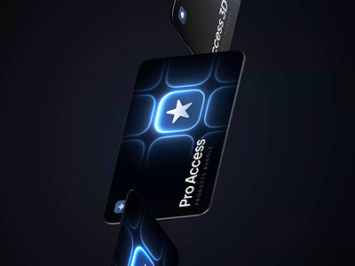 Looped card animation 3d animation app branding clean creative design illustration logo motion graphics spline web