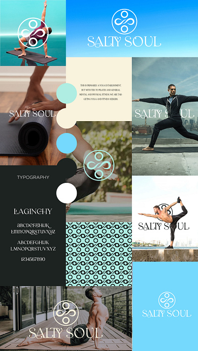 SALTY SOUL- A YOGA BRAND brand identity branding calm logo design graphic design logo logo design luxury minimalist minimalist logo modern pilets typography wellness yoga yoga brand