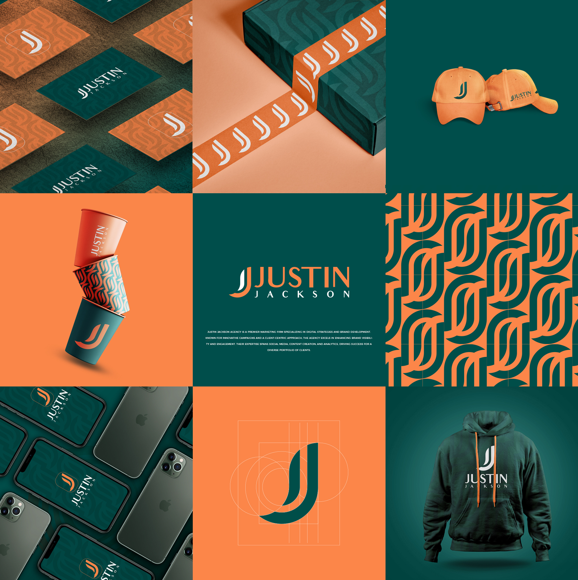 JUSTIN JACKSON-A FASHION BRAND apparel brand brand identity brand logo branding design eye catching fashion fashion logo graphic design j logo logo logo design luxury luxury logo minimalist logo modern modern logo unique