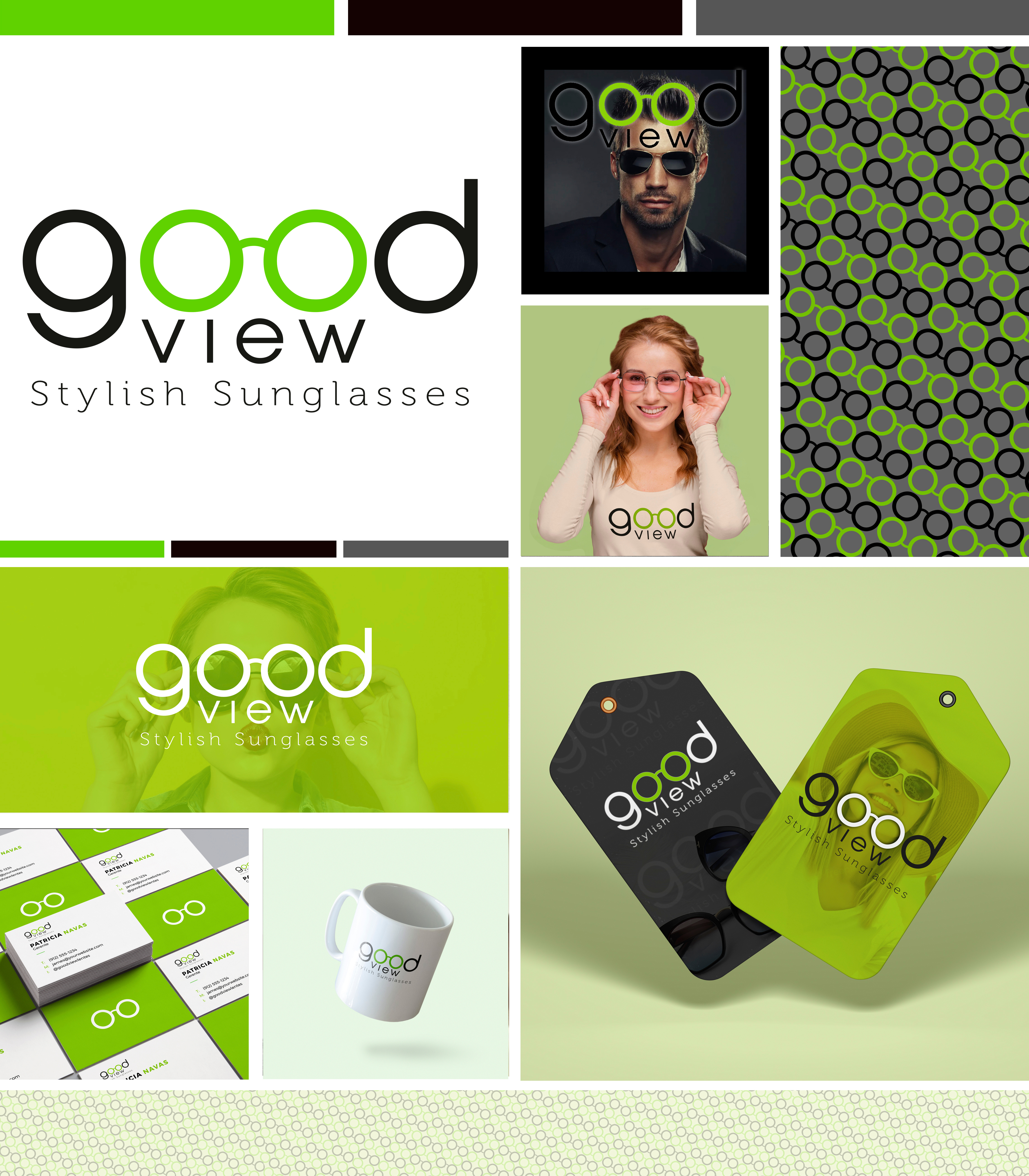 Logo para Good view en Illustrator branding design graphic design logo typography vector