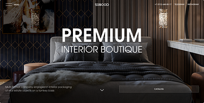 Website Redesign for Premium Interior Brand Siwood interior landing page premium web web design website design