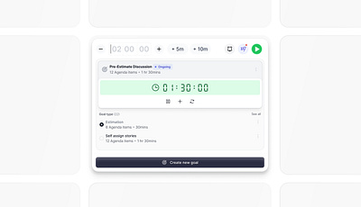 Goal-Driven Timer Concept design system product design ui ux web