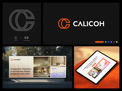 Calicoh Branding architecture brand branding firm letter c logo marketing modern