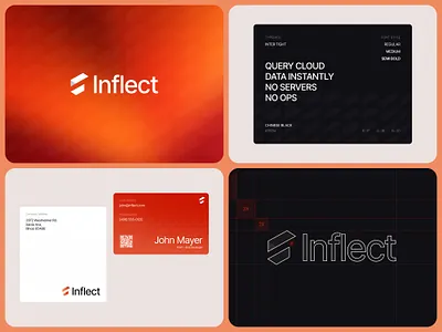 Inflect - Brand Identity agency ai brand design brand identity branding developer tools exalt studio figma gpt logo design saas x
