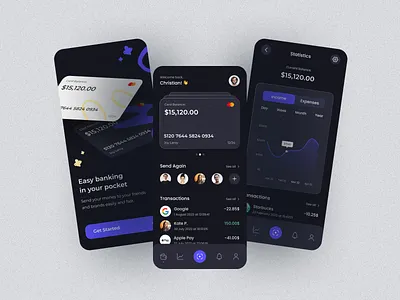 💸 Finance service - Mobile app | Hyperactive app bank banking branding design finance finance service graphic design logo mobile app mobile app design online product design ui ux web design