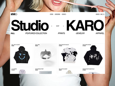 Studio KARO — Shop 🛍️ artwork design digital studio e commerce ecommerce gsap interactive nuxt.js shop shoppingbag ui ui design uiux web design web designer web developer web development webdesign webdevelopment website