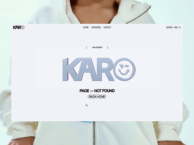 Studio KARO — 404 404 design digital studio e commerce ecommerce gsap interactive nuxt.js salut shop ui ui design uiux web design web designer web developer web development webdesign webdevelopment website