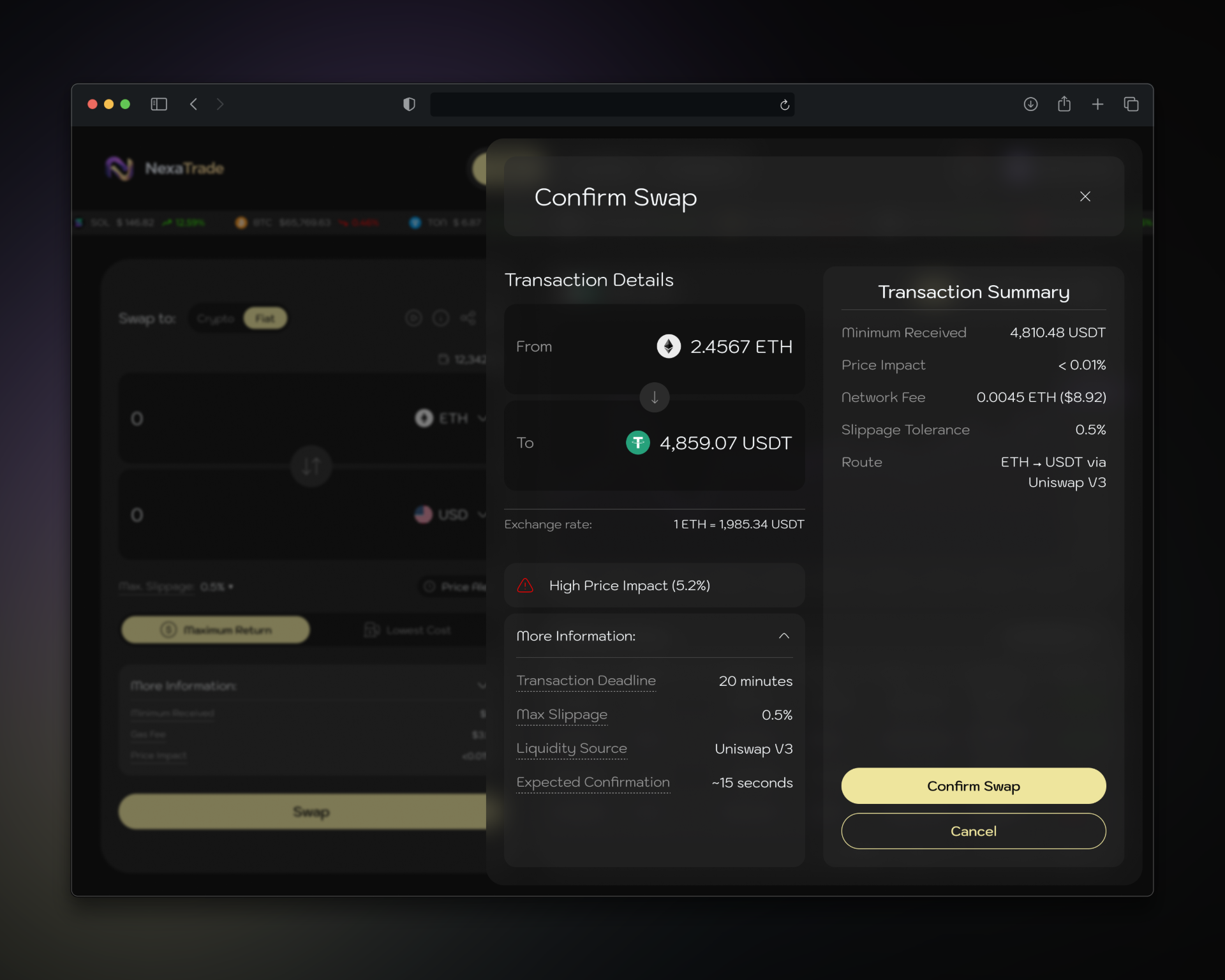 Example of Dex Design