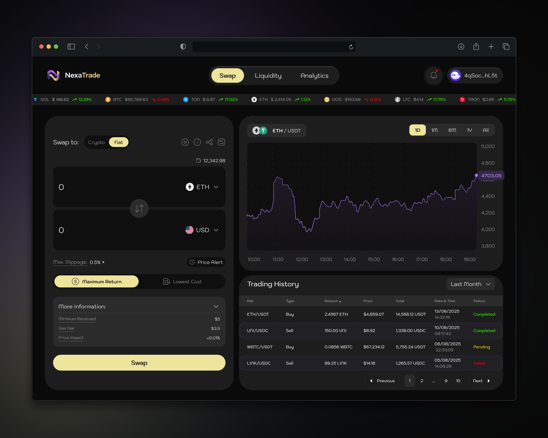 Example of Dex Design