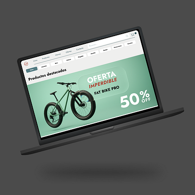 Bicycle E-Commerce Mockup – Desktop Version bicycle bikeshop desktopdesign ecommerce onlinestore ui uiux userinterface webdesign
