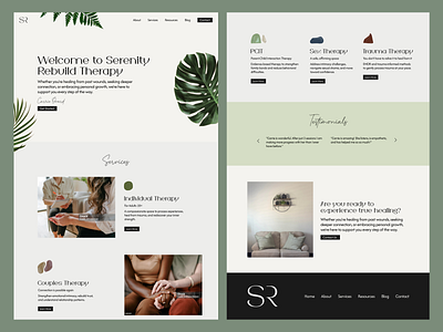 Serenity Rebuild Therapy - Web Design startup