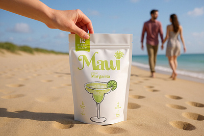 Mawi Drink powder packaging design branding design graphic design illustration label design mawi mawi drink packaging design pouch design pouch label powder product label design soft drink