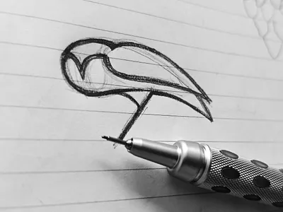 Owl sketch animal bird concept drawing idea illustration logo owl sketch