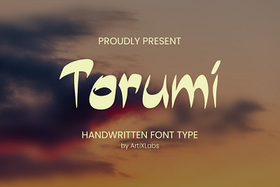 Torumi Unique Asian Style Handwritten Font branding character design graphic design illustration logo typography ui ux vector