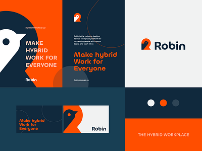 Robin - Visual identity system abstract app bird branding clever corporate dynamic education finance fintech geometry letter logo mark monogram negative space payment r rebranding sales