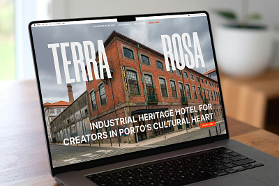 Terra Rosa_ Creators Hotel, Portugal boutique hotel website brand ideentity branding design typography web design web designer