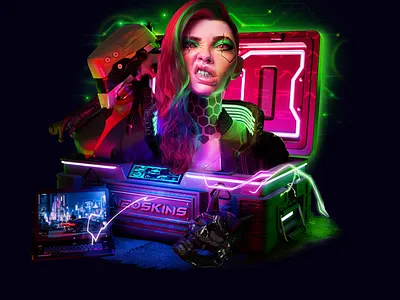 Cyberpunk Case betting casino cyberpunk gambling game design gaming igaming lootbox opencase