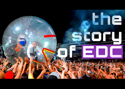 The story of EDC Youtube Thumbnail banner branding instagram poster social media thumbnail tiktok twitch ui youtube