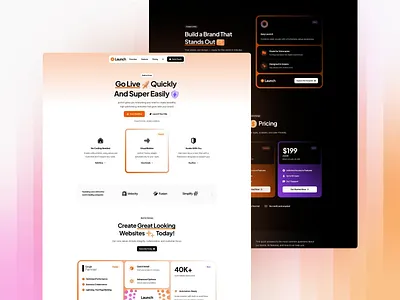 Launch Demo | pixfort WordPress Theme 3d ai bento bento boxes features blur dark mode gradient hero section homepage illustration landing page launch light mode liquid glass onepage pixfort theme switcher ui ux wordpress