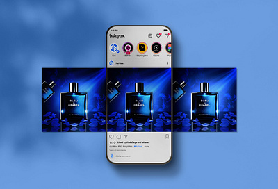 Perfume Ads Banner Design । Product Manipulation branding design graphic design illustration social media post ui vector