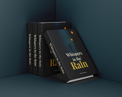 Whispers in the Rain — Cinematic Book Cover Design ads book cover design branding design graphic design illustration social media post vector