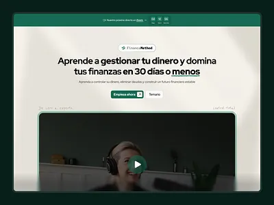 Landing page VSL - Method bank canva course dating digital dinero hero hotmart landing landing page landingpage launch marketing digital money paginadevenda paginaventa sale sales videosale vsl