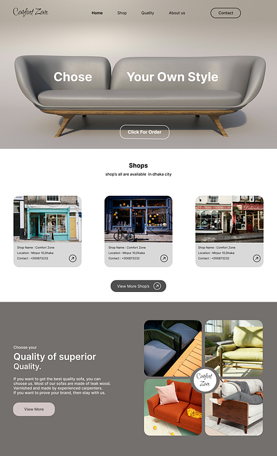 Website For Sofa Sellers design designsystem figma graphic design ui uiux uiux design ux work