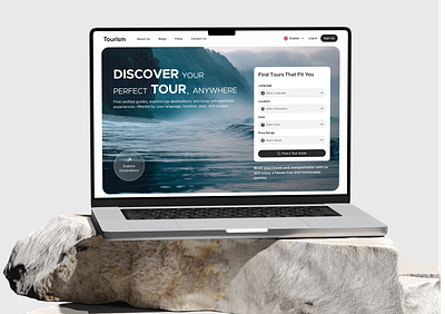 Tour Booking Website – Tourism adventure design destinations filters interaction design landing page minimal places tour tourism tourist travel ui uiux ux website