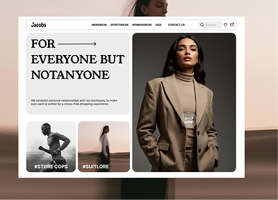A Hero Section E-commerce Web Design design graphic design ui ux web design website