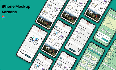 Bicycle Online Store – Mobile Mockup bicycle bikeshop ecommerce figma mobiledesign onlinestore responsivedesign ui uiux userexperience userinterface webdesign