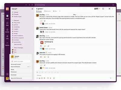 Custom Notification Exceptions ai animation custom notification design prototype slack ui ux