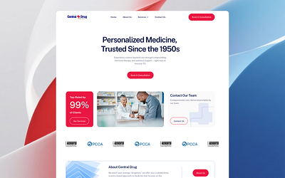 Central Drug Website branding graphic design ui website