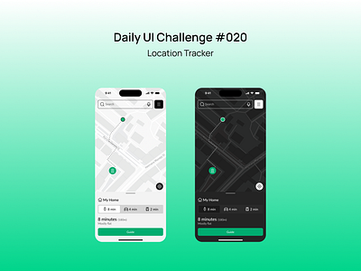 Location Tracker | #DailyUI #020 dailyui design figma location mobile tracker ui ux