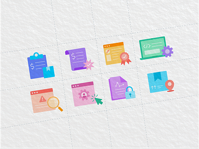 Colorful Spot Illustrations Exploration illustration